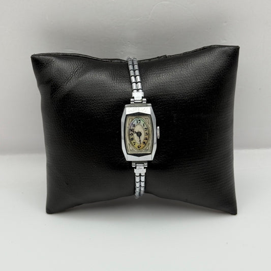 14mm Vintage Ladies Art Deco Mother Of Pearl Manual Wind Watch PARTS / REPAIR