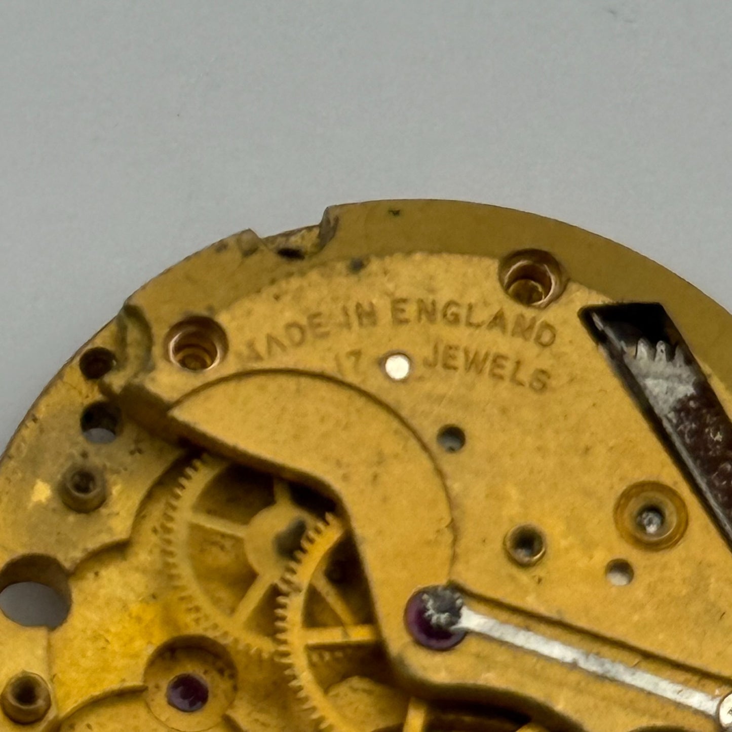 Smiths De Luxe 60464e Cal 85 Watch Movement Manual Wind Vintage Parts 26.9mm