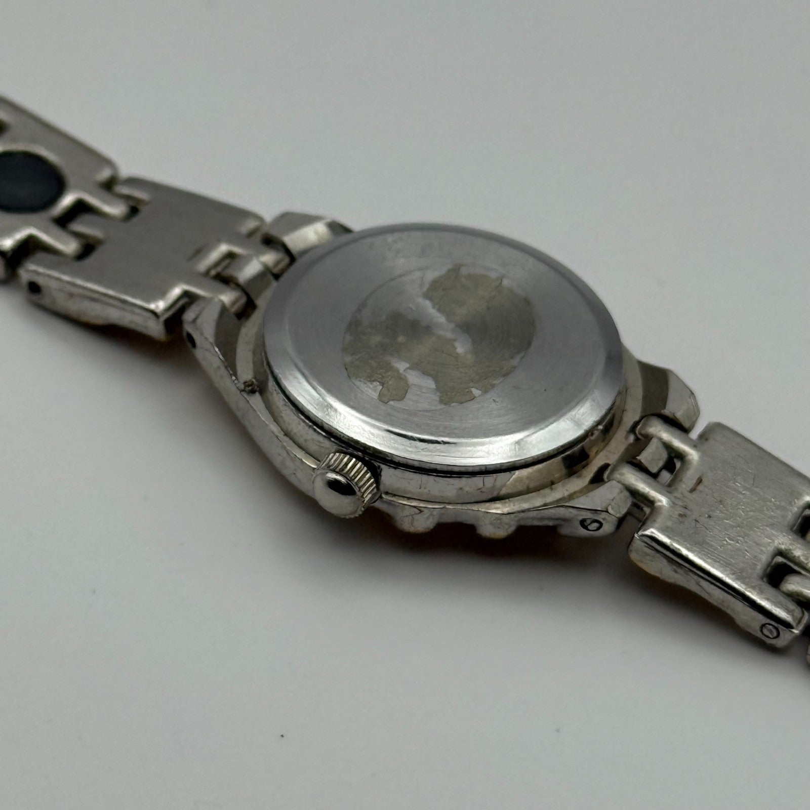 Clementine L. Ladies Quartz Watch MOP Dial Two Tone Bracelet Working 22mn