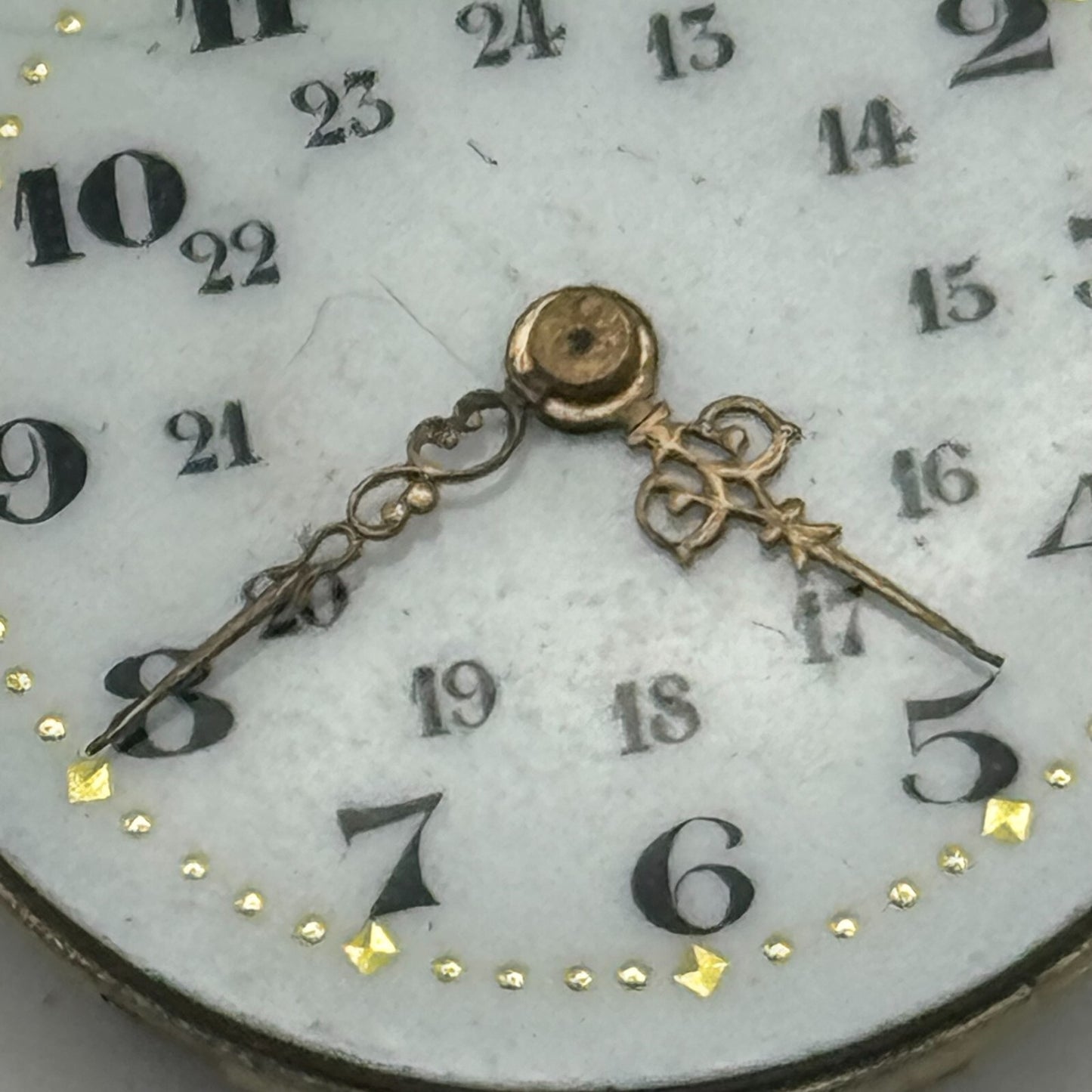 24.1mm Unidentified High Grade Manual Wind Watch Movement Vintage PARTS REPAIR