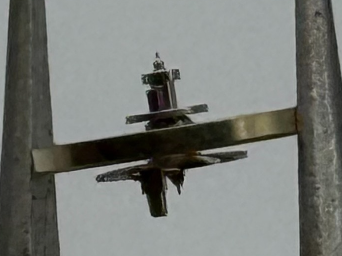 Ebosa 86 87 Balance Wheel Complete And Spring 8¾’’’ 1249 Watch Movement Parts 