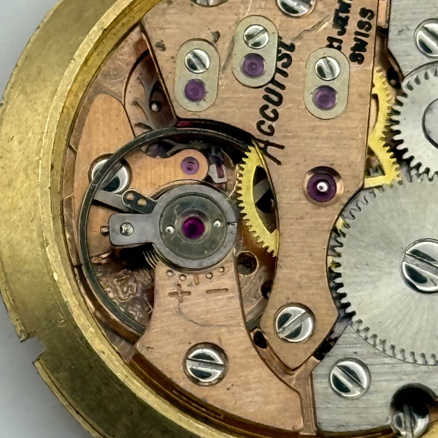 AS 1691/93 Watch Movement Accurist Manual Wind Vintage Swiss Parts Repair 30.3mm