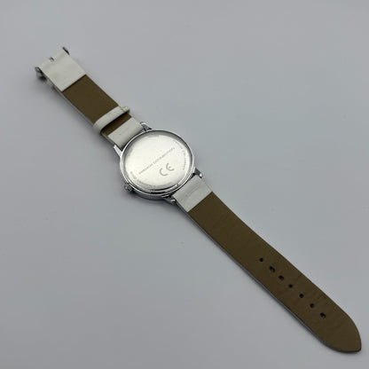 French Connection Ladies Quartz Watch White Strap Working 39mm New Battery