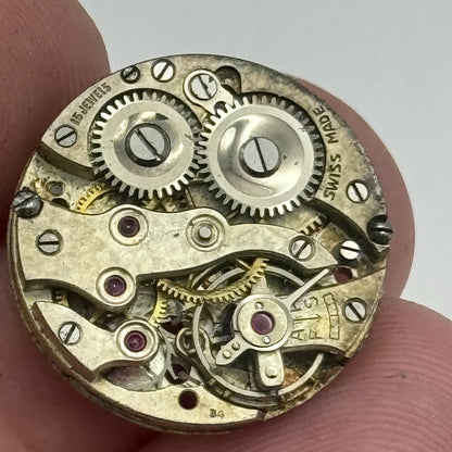 19.7mm ETA 15 Jewels Swiss Manual Wind Watch Movement Vintage PARTS SPARES