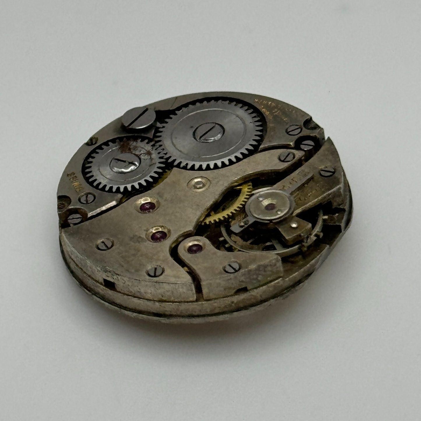 23.6mm Balance Ok 15 Jewels 3 Adj Swiss Vintage Manual Wind Watch Movement PARTS