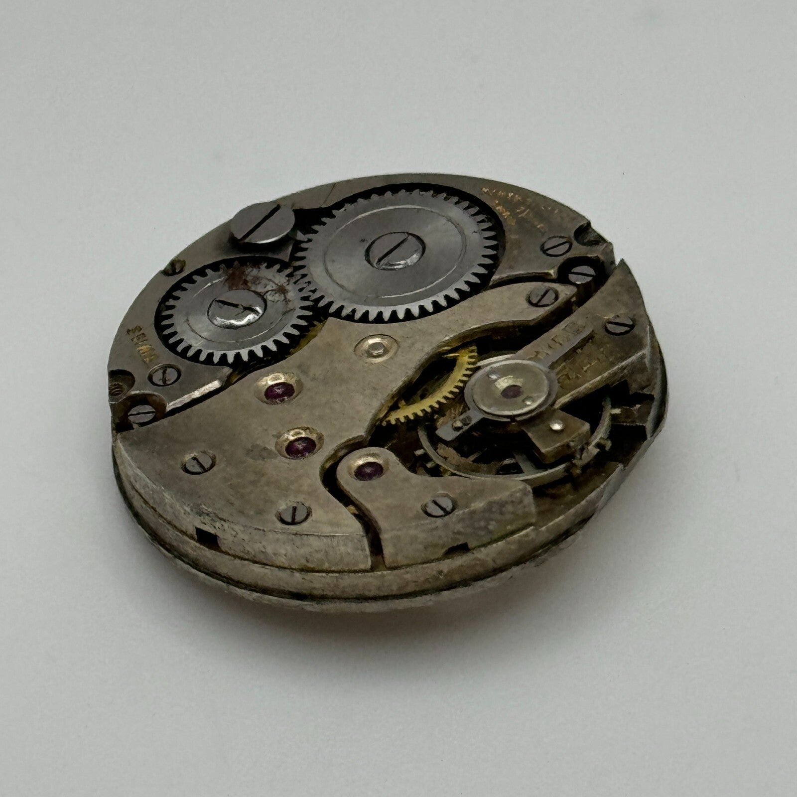 23.6mm Balance Ok 15 Jewels 3 Adj Swiss Vintage Manual Wind Watch Movement PARTS