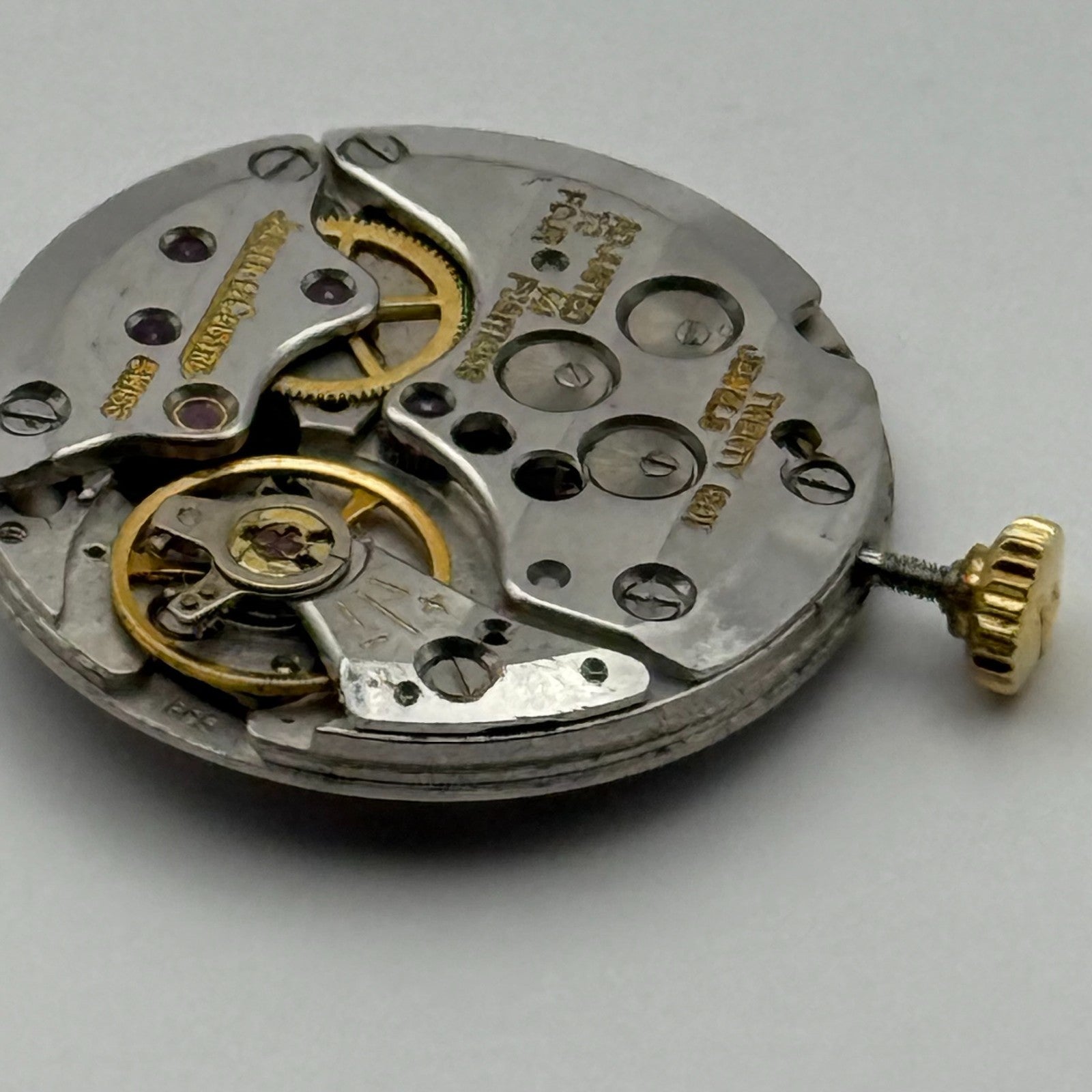 Jaeger Le Coultre 895 Thin Watch Movement Square Dial Vintage Parts Repair 21mm