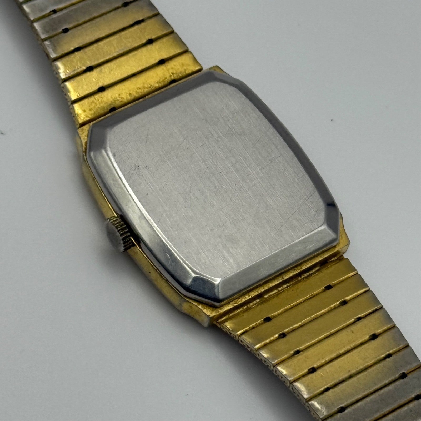27mm Vintage Parma 17 Jewels Gold Plated Manual Wind Watch FOR PARTS / REPAIR