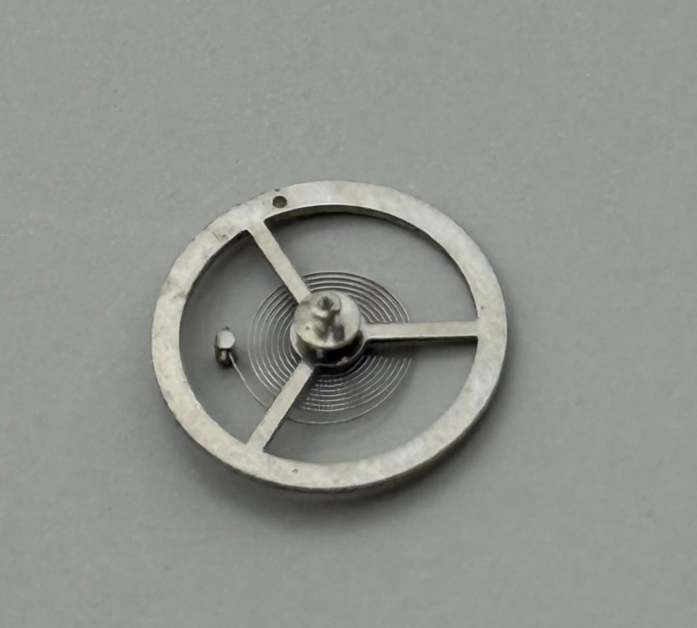 EB 1553 1579 Balance Wheel Complete And Spring 466 Watch Movement Parts NOS 