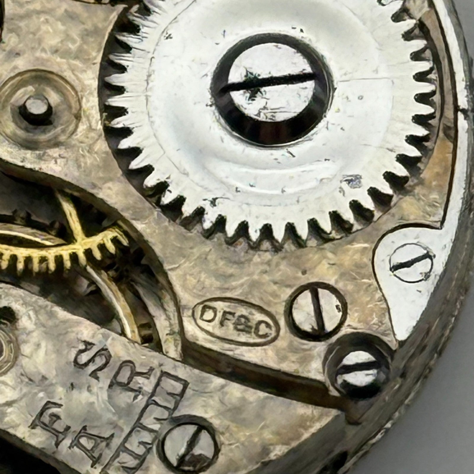DF&C Dimier Freres & Cie Watch Movement Manual Wind Vintage Parts Repair 23.5mm