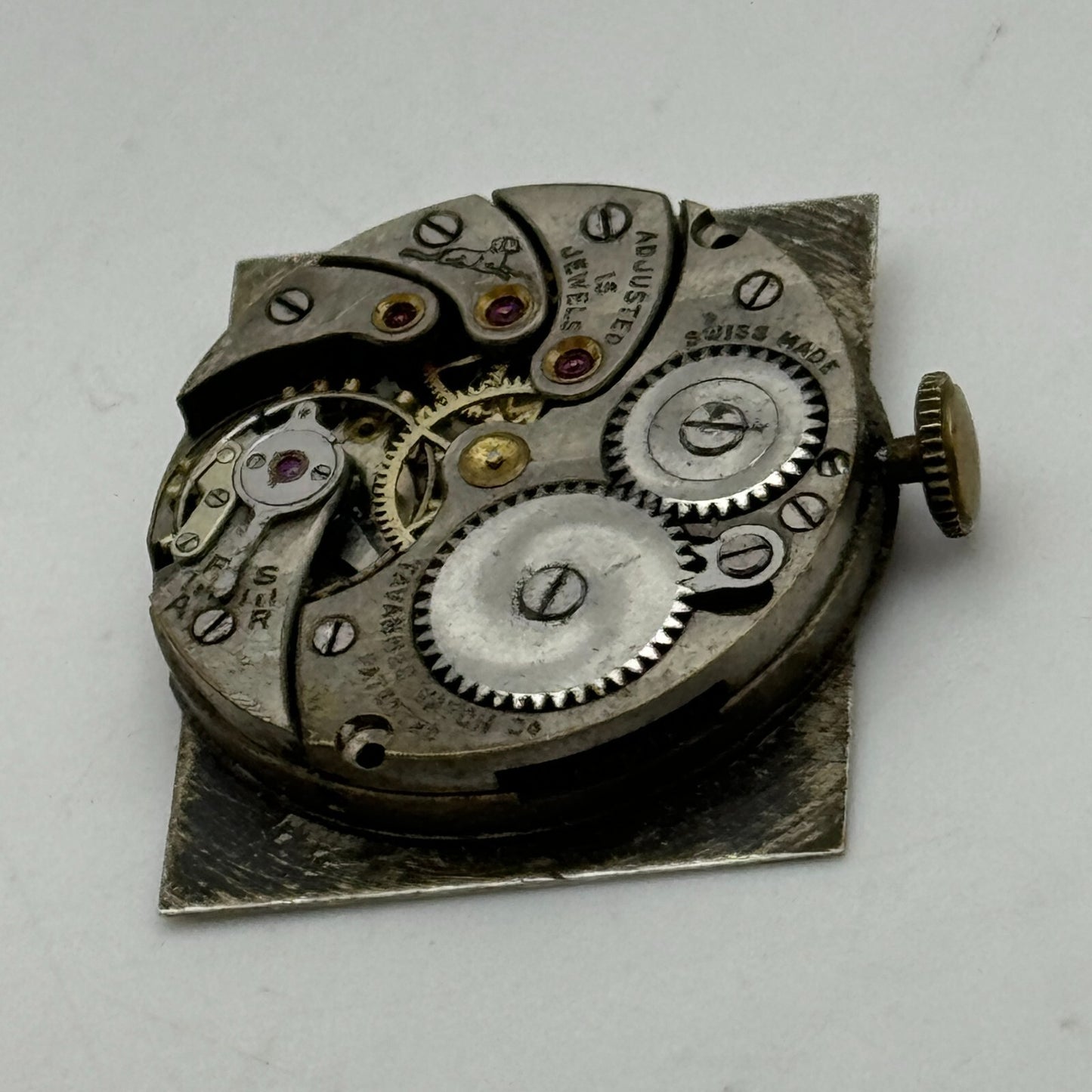 23.6mm Cyma Ref 010 Tavannes Manual Wind 15 Jewels Watch Movement Vintage PARTS