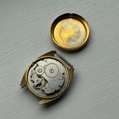 34mm Vintage Men's Swissam Desa 320 Blue Dial Manual Wind Watch PARTS / REPAIR