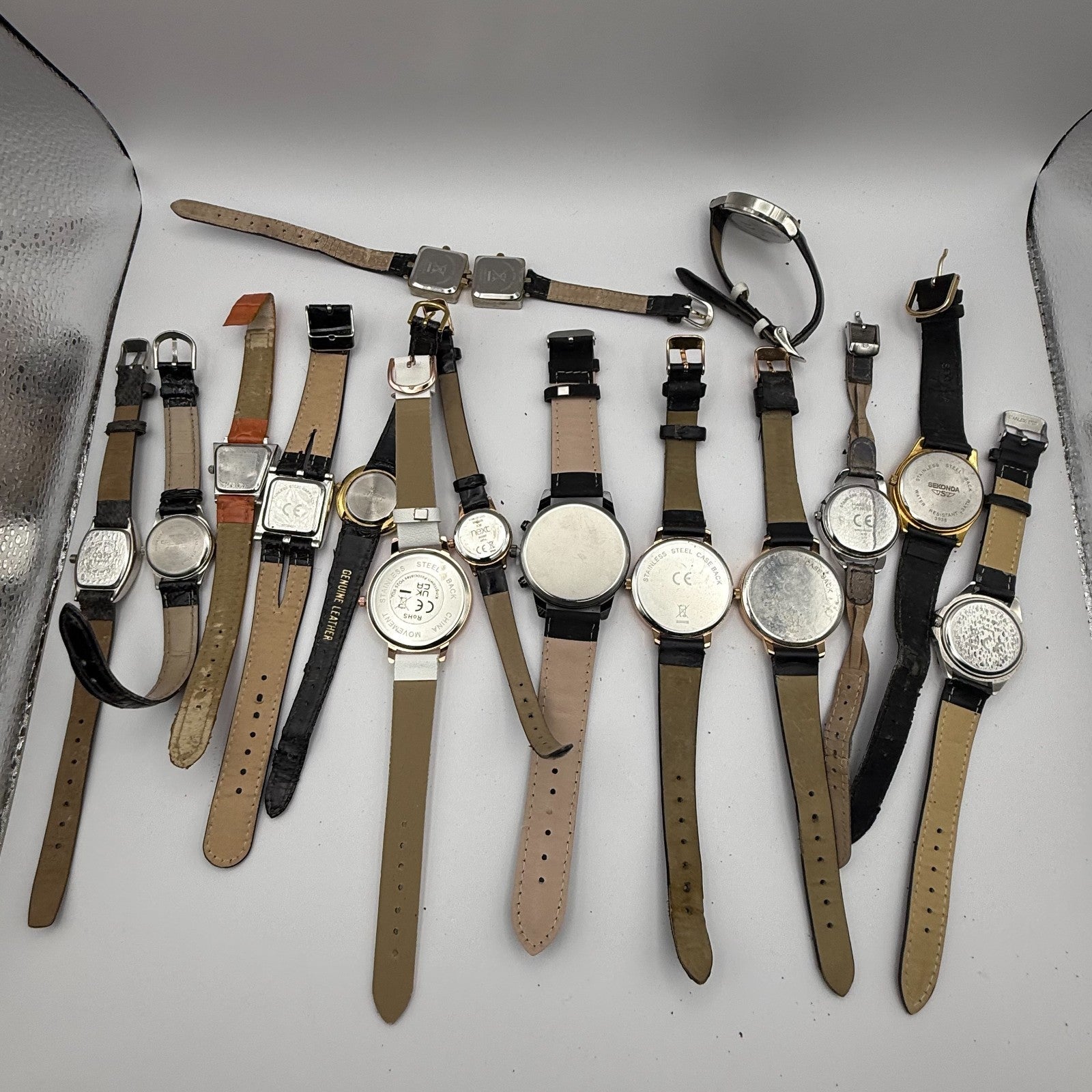 Bundle Of 16 Quartz Watches Job Lot Modern / Vintage Untested Parts / Repair