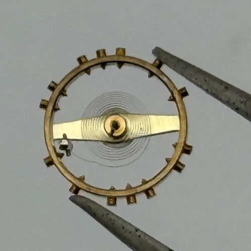 FHF 120 Balance Wheel Complete And Spring 6 3/4–8’’’ 205 M Watch Movement Parts