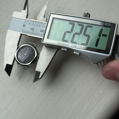 21mm Vintage Engraved D M Lewis Black Dial Manual Wind Watch PARTS / REPAIR