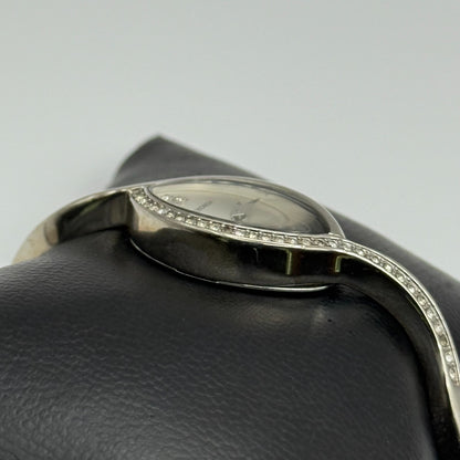 Sekonda Ladies Quartz Watch Crystal Accents Silver Tone Bracelet Working 17mm