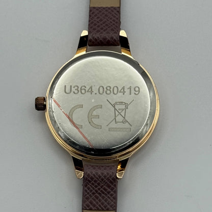 Ladies Pierre Cardin Watch Working New Battery Pink Strap Quartz 28mm