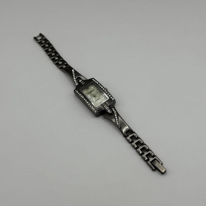 Figaro Italian Design Ladies Quartz Watch Crystal Accents Japan Working 19mm
