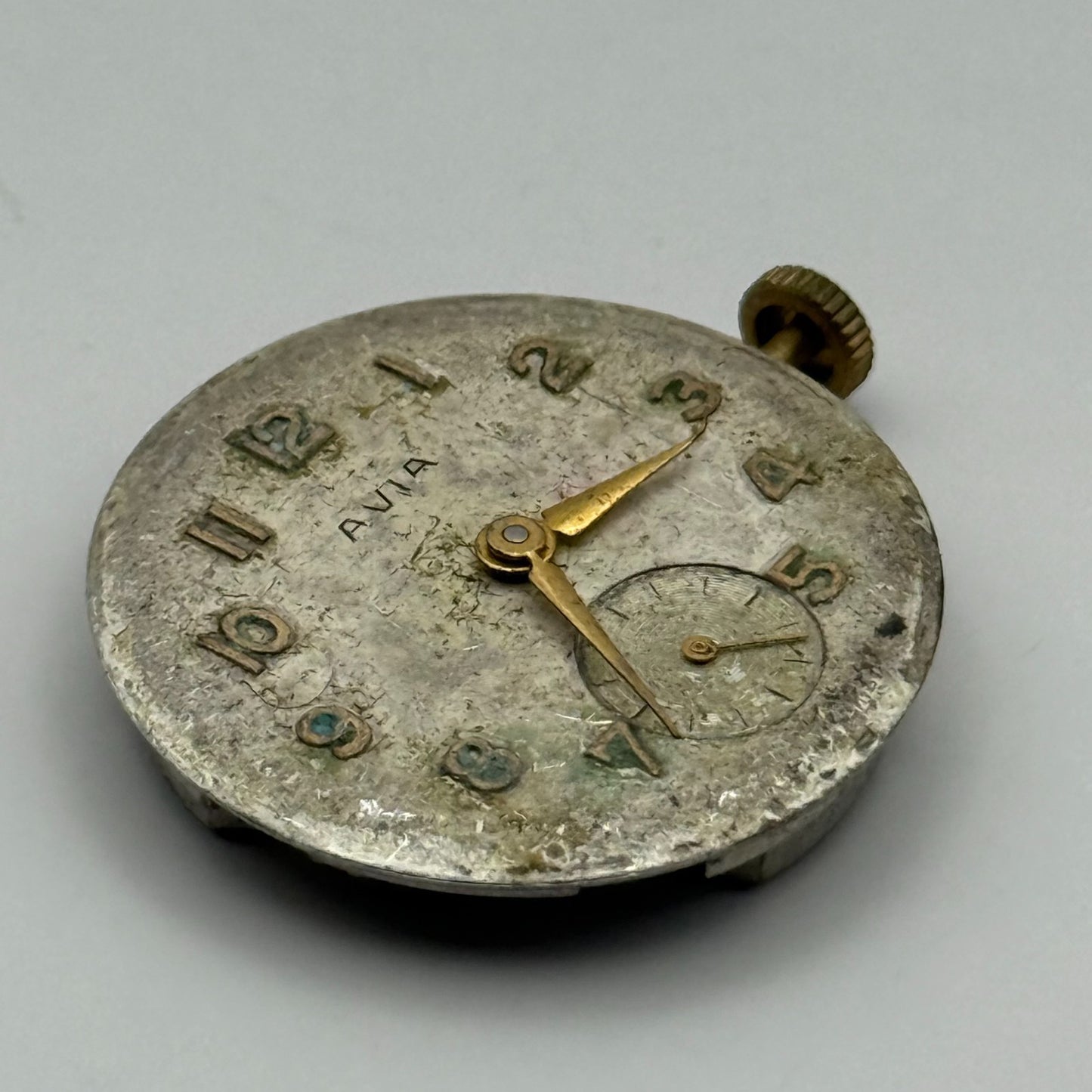 AS 1123 1124 Watch Movement Avia Manual Wind Vintage Swiss Parts Repair 25mm