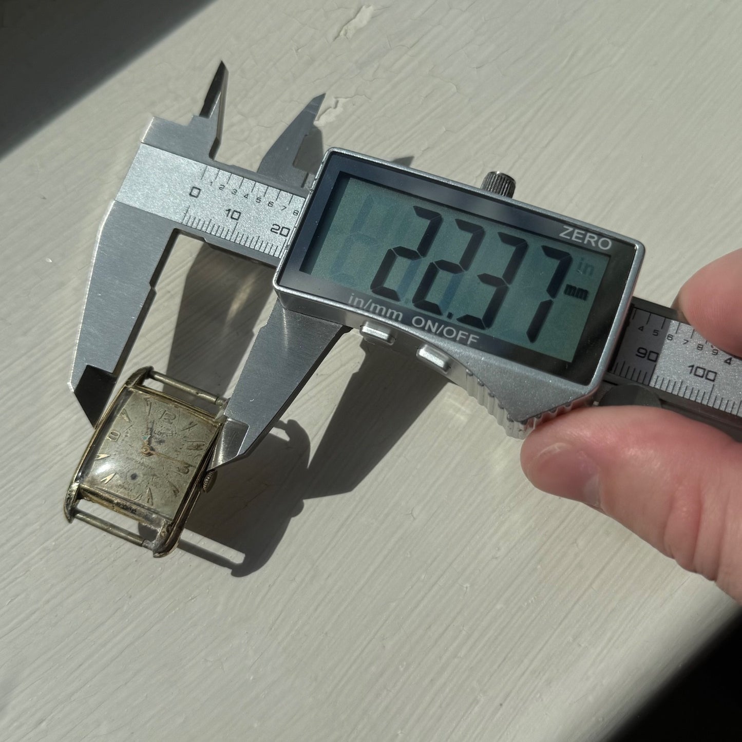 22mm Vintage 15 Jewels Antimagnetic Swiss Aluminium Manual Wind Watch For PARTS