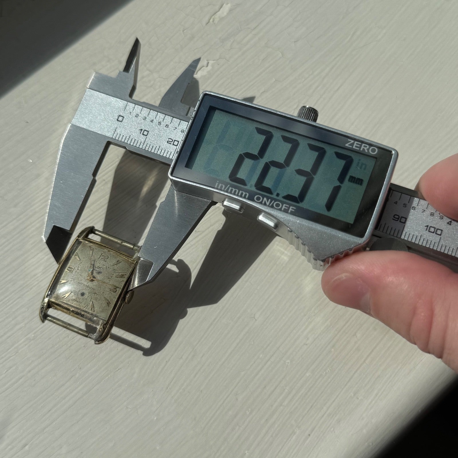 22mm Vintage 15 Jewels Antimagnetic Swiss Aluminium Manual Wind Watch For PARTS