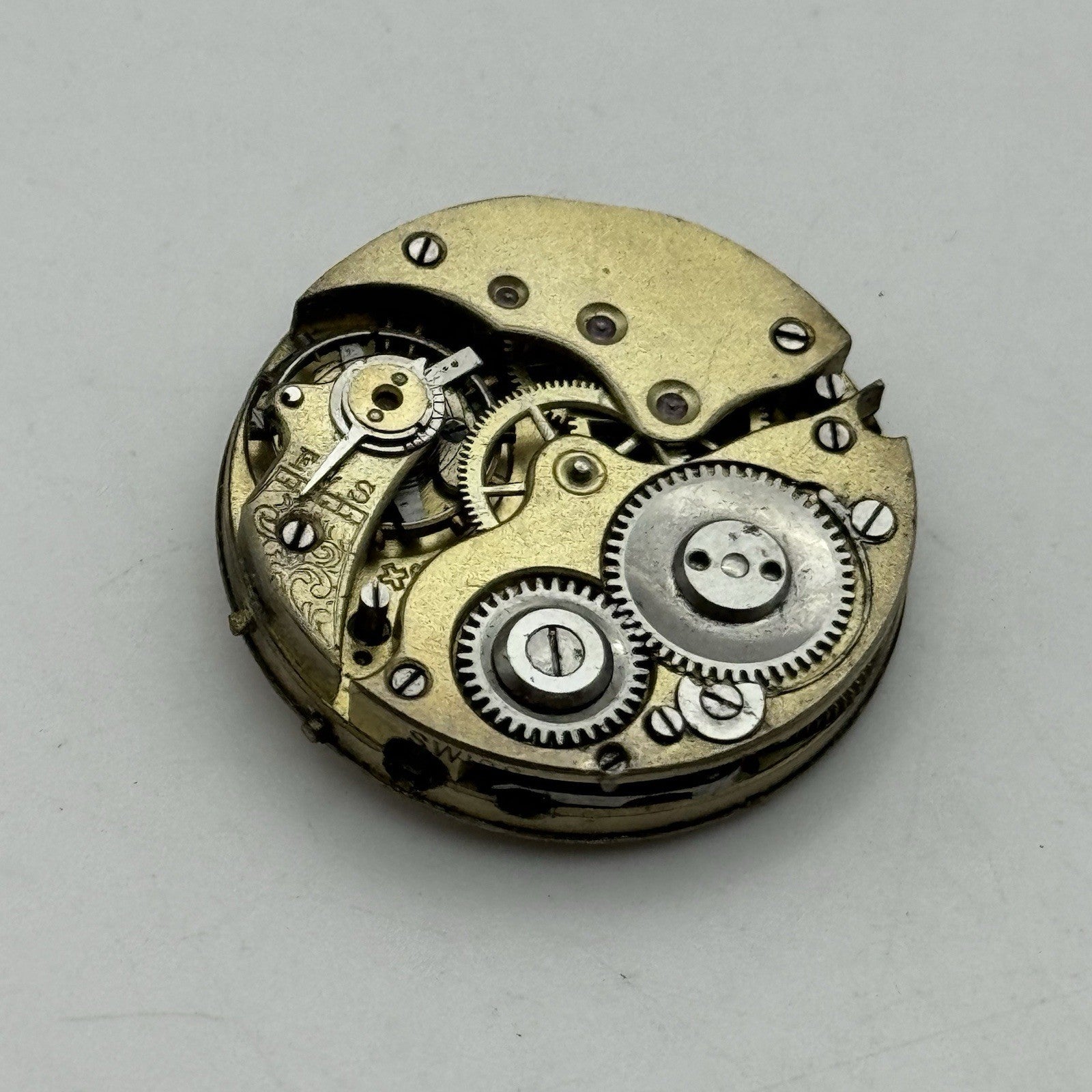 29.4mm Possibly Albert Didisheim & Freres Patent 6776 Watch Movement PARTS