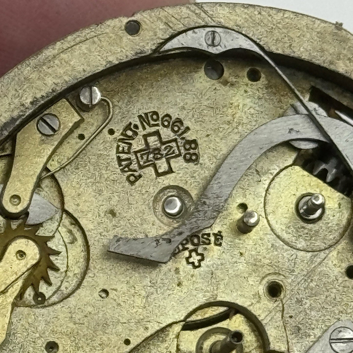 Antique Lemania Alfred Lugrin Minute Repeater Patent 782 Pocket Watch Movement