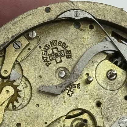 Antique Lemania Alfred Lugrin Minute Repeater Patent 782 Pocket Watch Movement