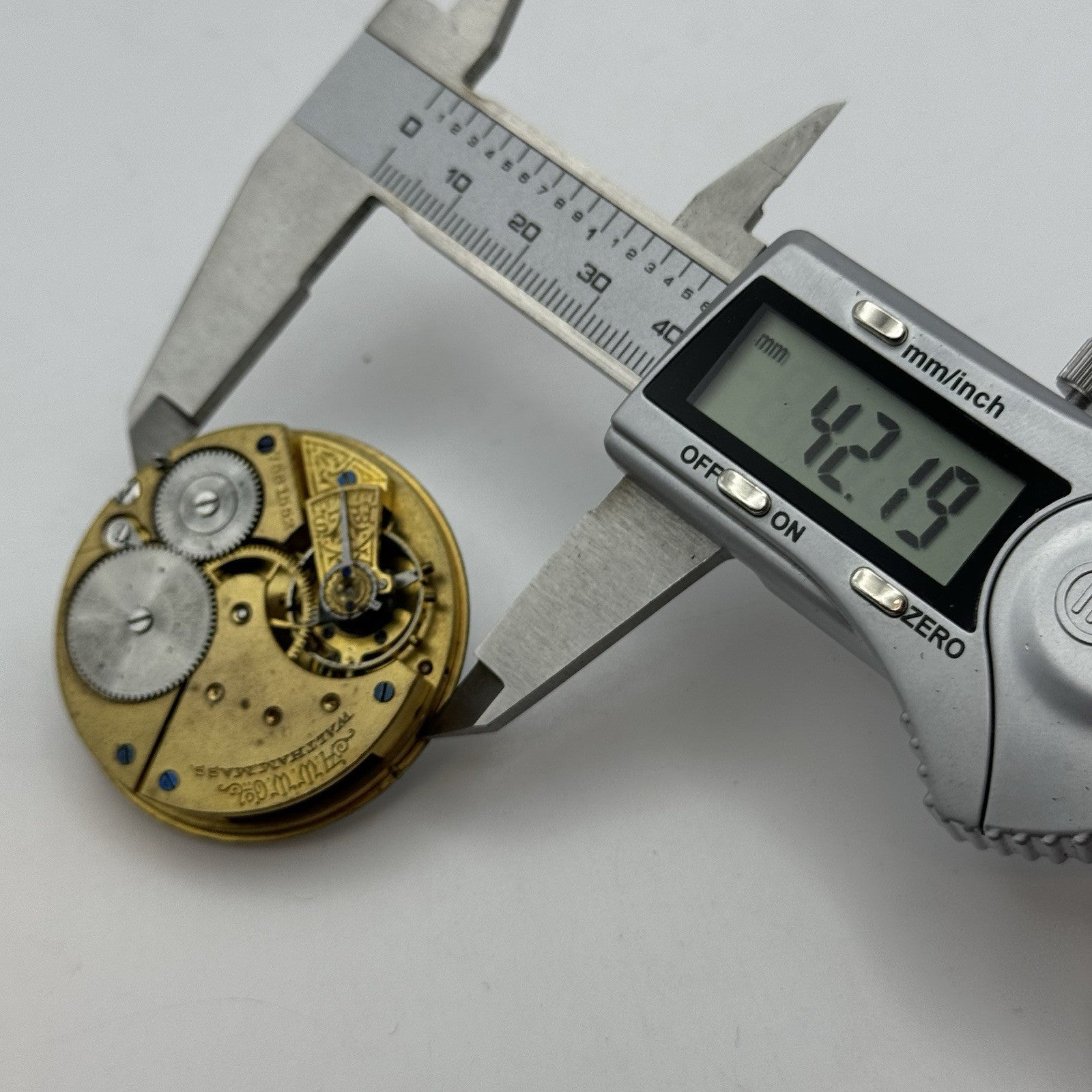 16S Antique Waltham Bond St Model 1888 Open Face Pocket Watch Movement PARTS