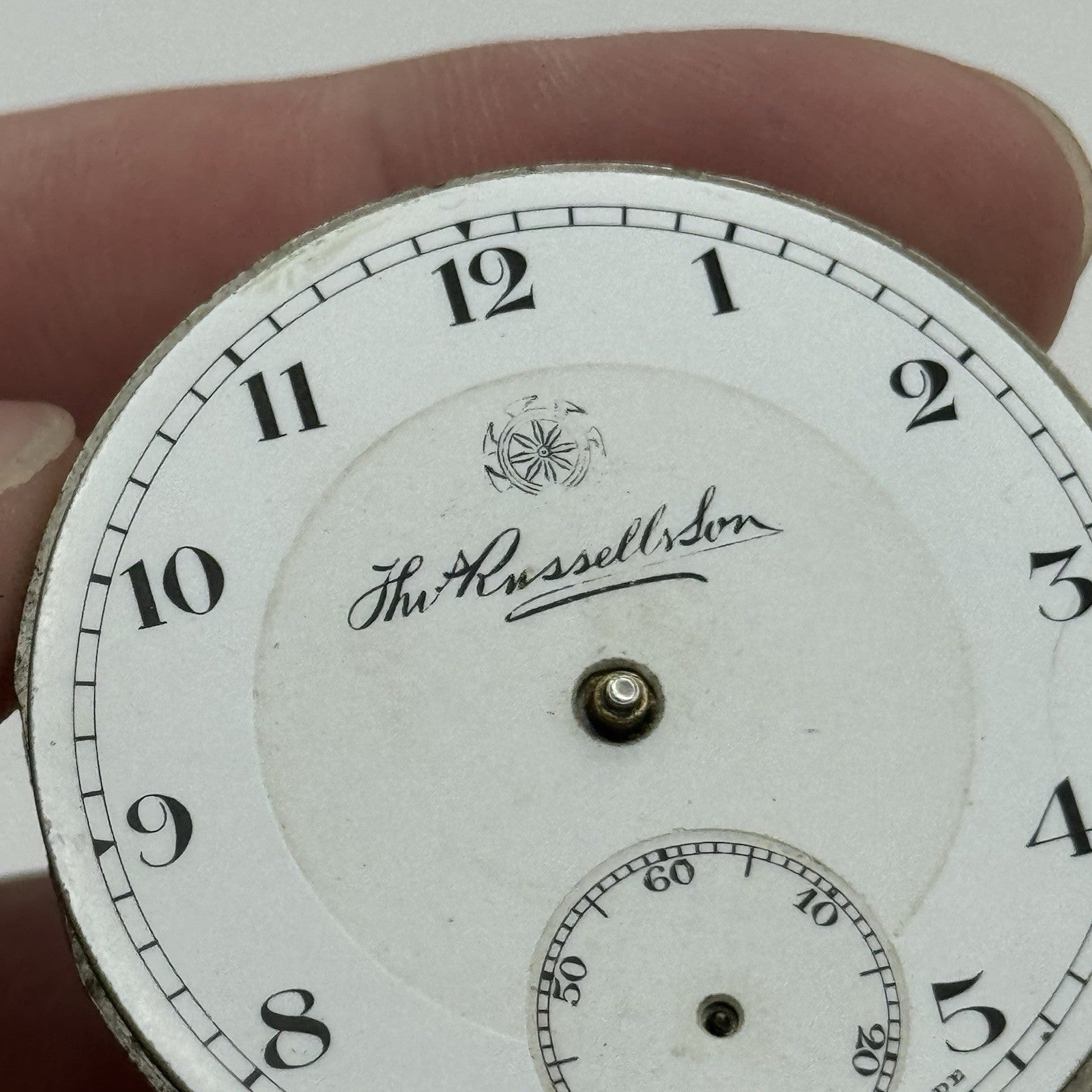 41.7mm Thomas Russell & Son Tempus Fugit Hunter Pocket Watch Movement PARTS