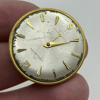 30.9mm Helvetia Cal 80C Manual Wind Watch Movement - Good Balance PARTS REPAIR
