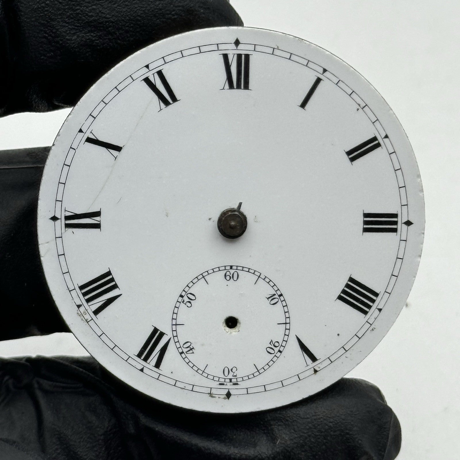 40.8mm Vintage Swiss Hunter Roman Numerals Pocket Watch Movement - PARTS REPAIR