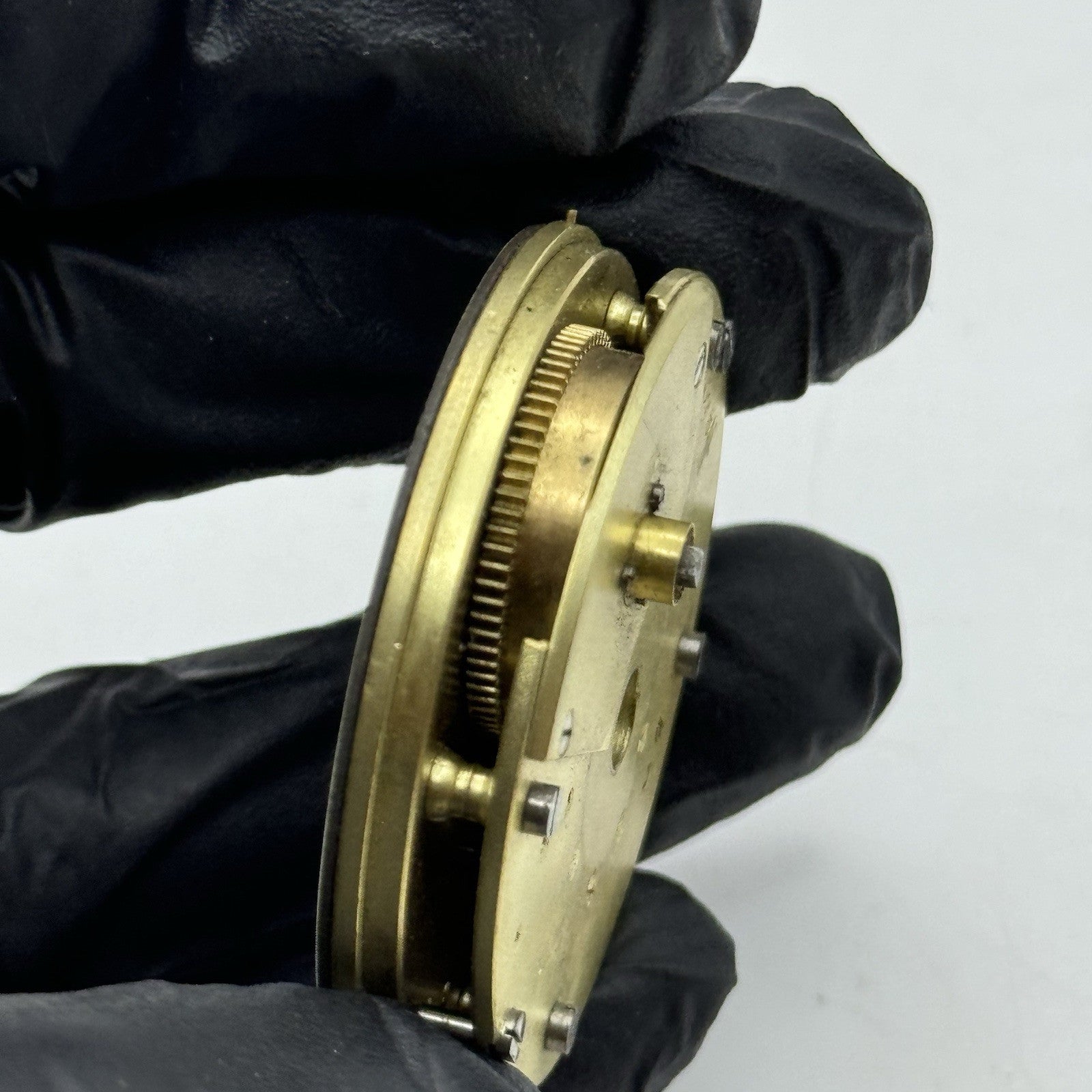 42.9mm Antique English Reversing Pinion Key Wound Pocket Watch Movement - PARTS