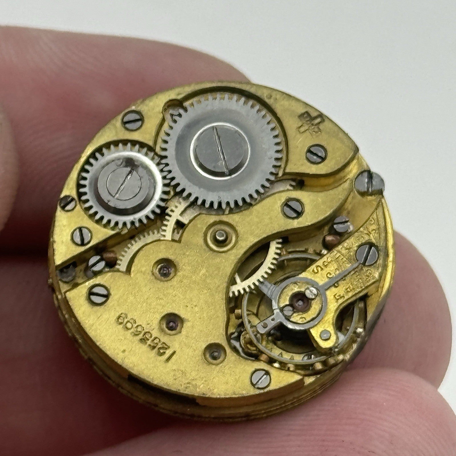 25mm Prot Swiss Porcelain Manual Wind Vintage Watch Movement Good Balance PARTS