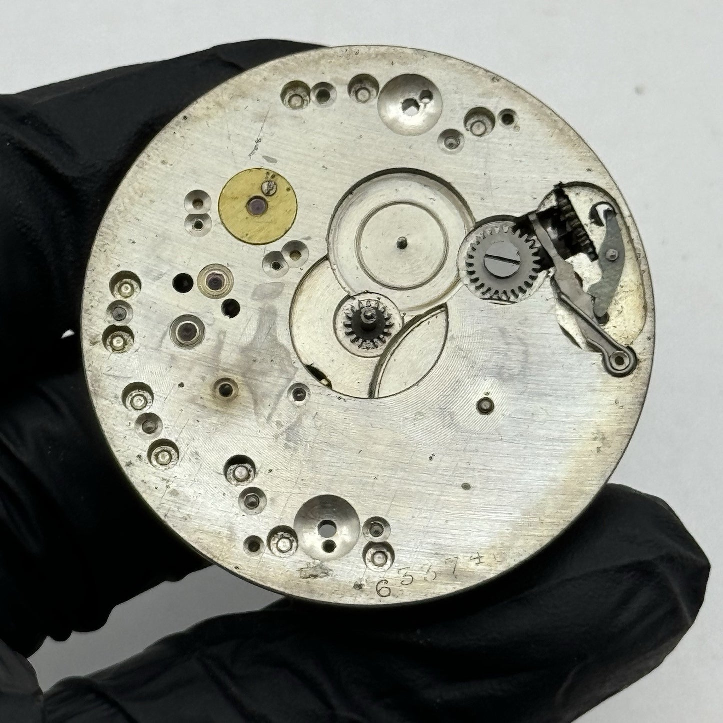 41.5mm High Grade Unidentified 17 Jewels Swiss Pocket Watch Movement - PARTS