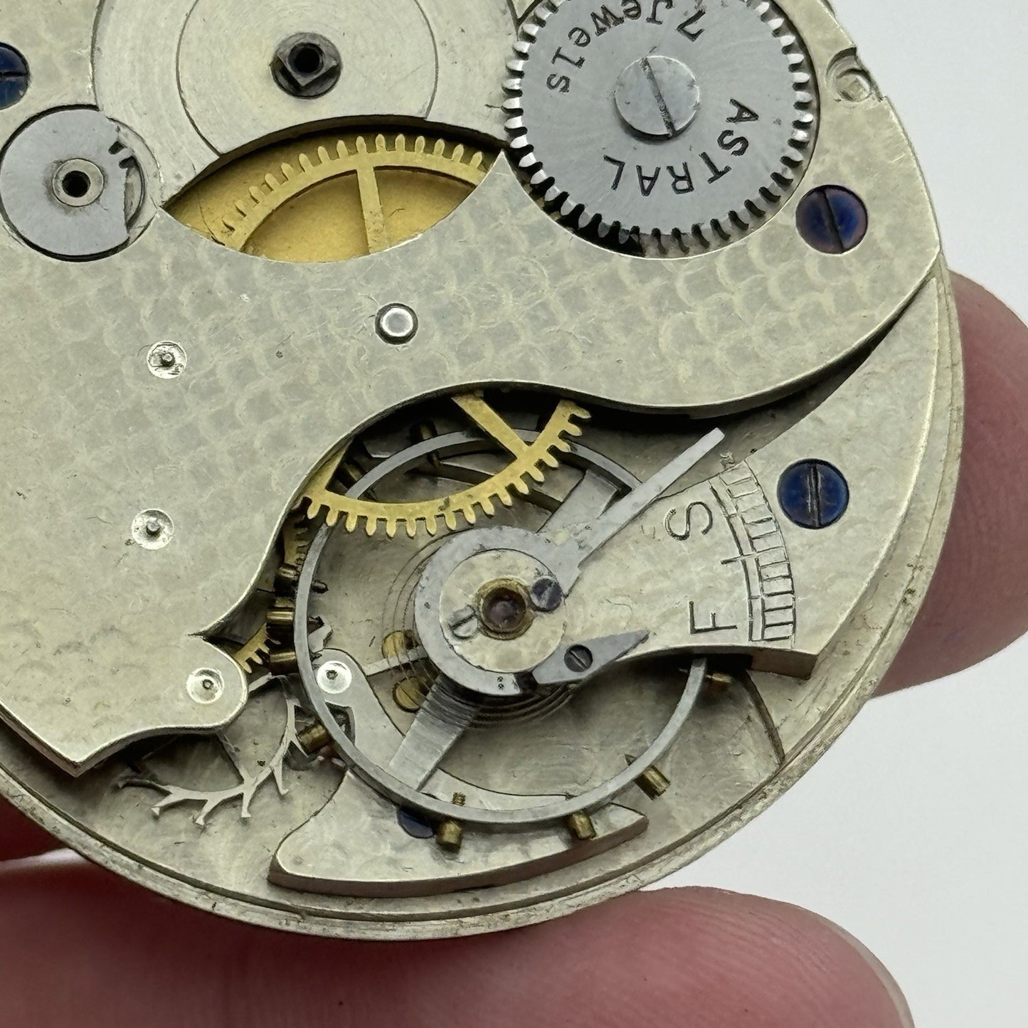 43.1mm Coventry Astral English Hunter 7 Jewel Pocket Watch Movement PARTS REPAIR