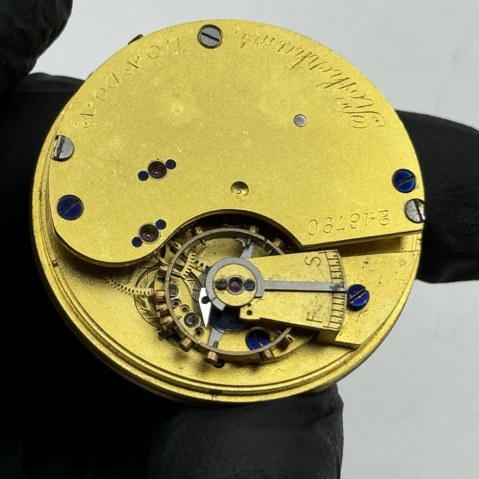 41.3mm Antique High Quality Rotherham’s London Pocket Watch Movement - PARTS