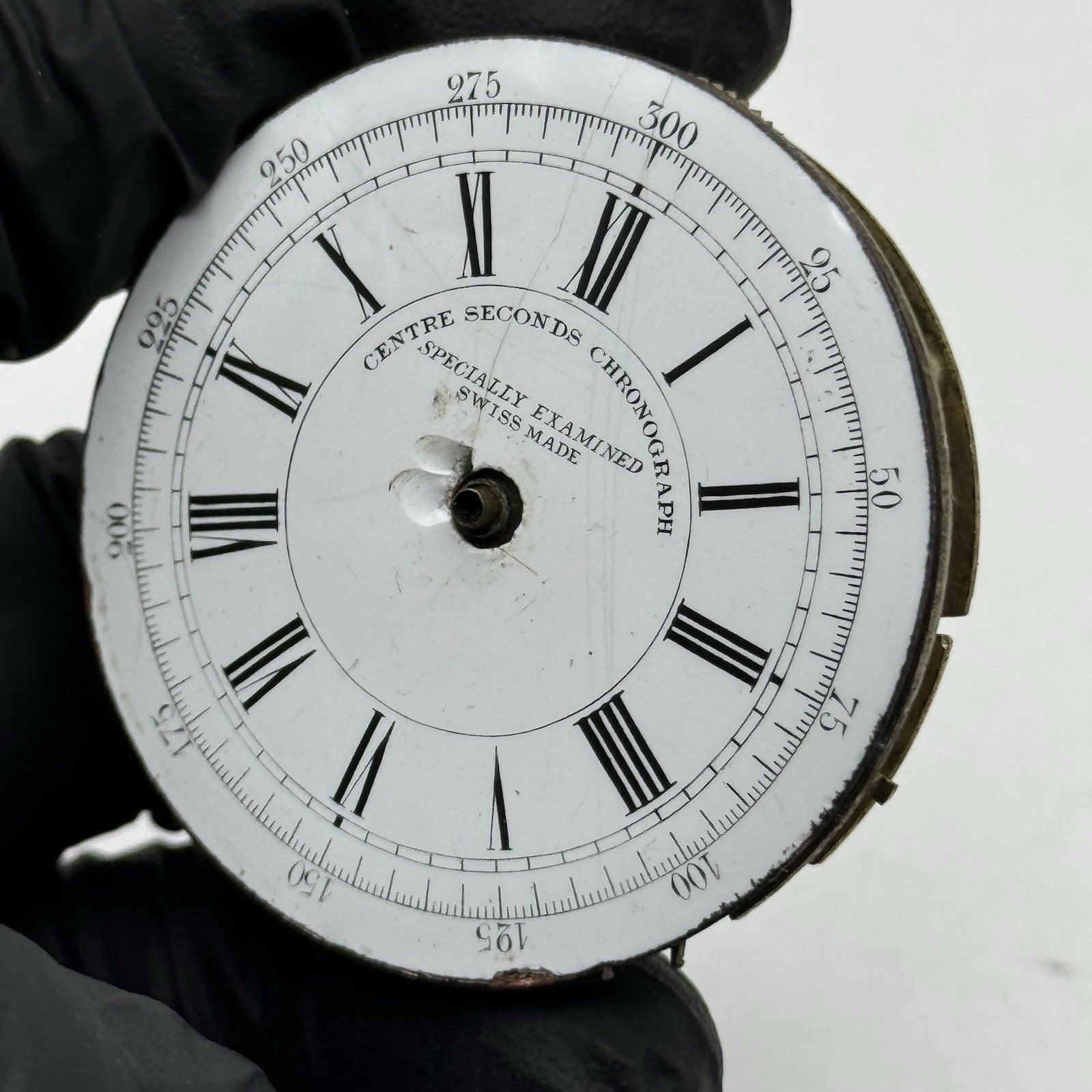 Swiss Specially Examined Centre Seconds Chronograph Pocket Watch Movement PARTS