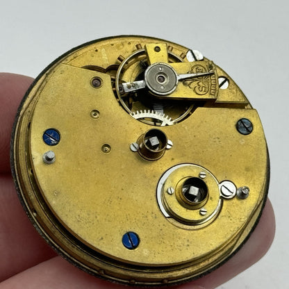 44.1mm Antique Kendal & Dent The London Lever Pocket Watch Movement PARTS REPAIR