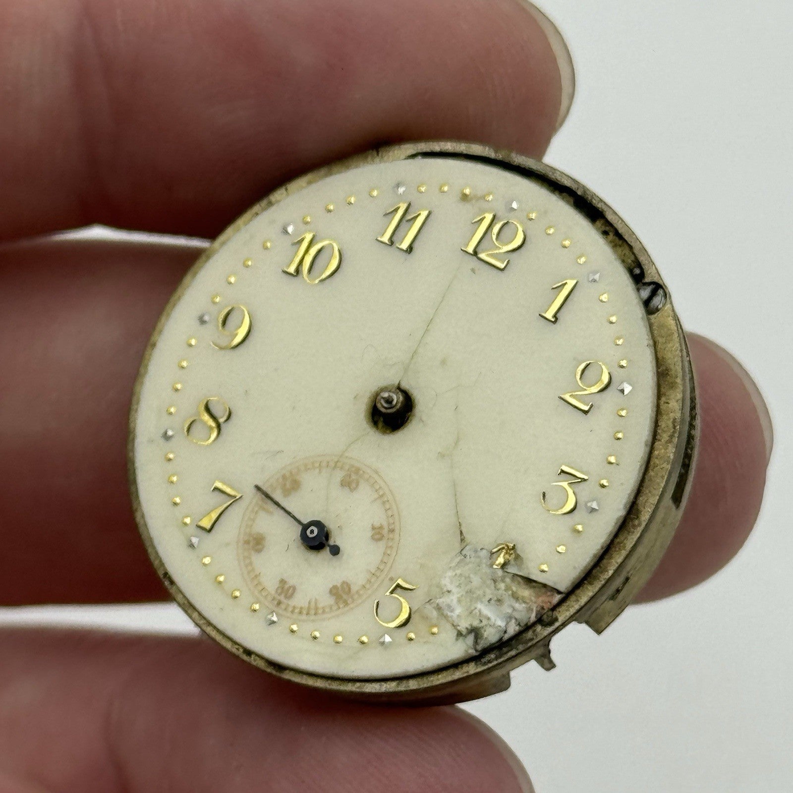 29.4mm Possibly Albert Didisheim & Freres Patent 6776 Watch Movement PARTS