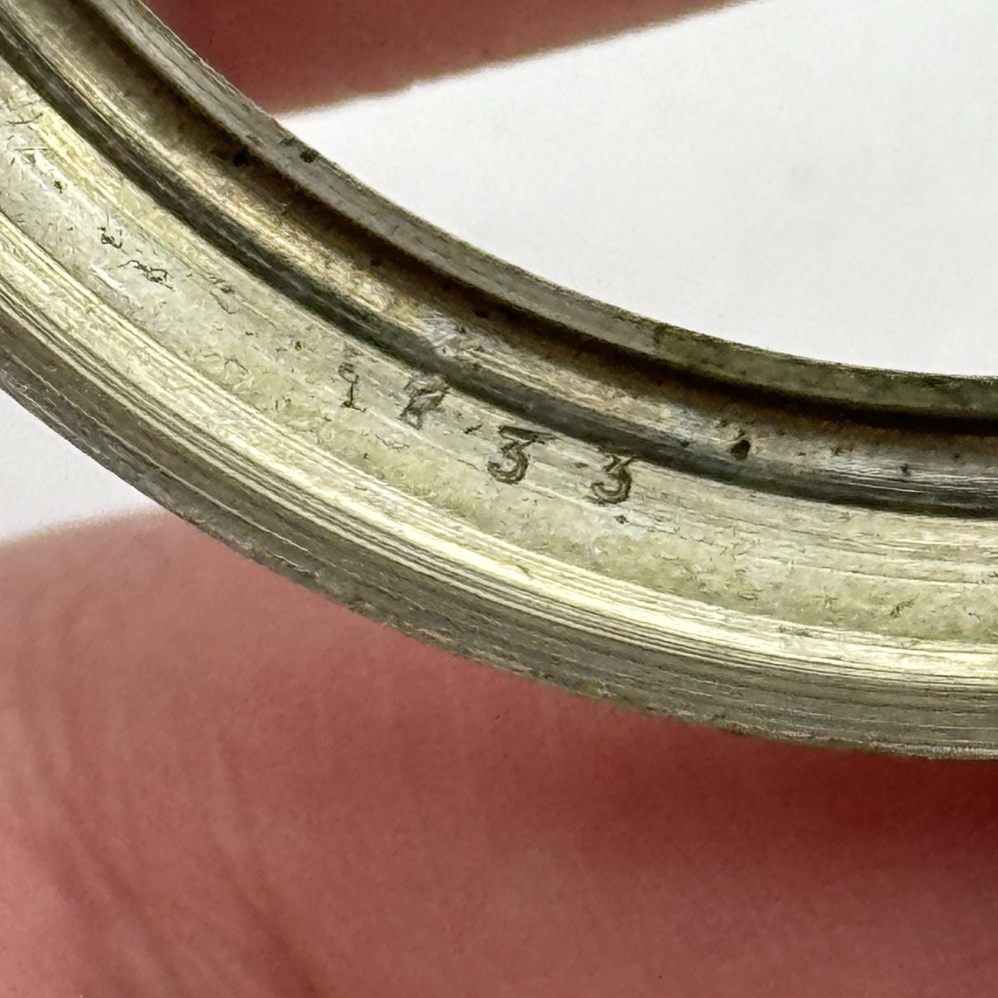 57mm Vintage Screw Case Roman Numerals Swiss Sub Secs Pocket Watch PARTS REPAIR