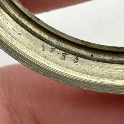 57mm Vintage Screw Case Roman Numerals Swiss Sub Secs Pocket Watch PARTS REPAIR