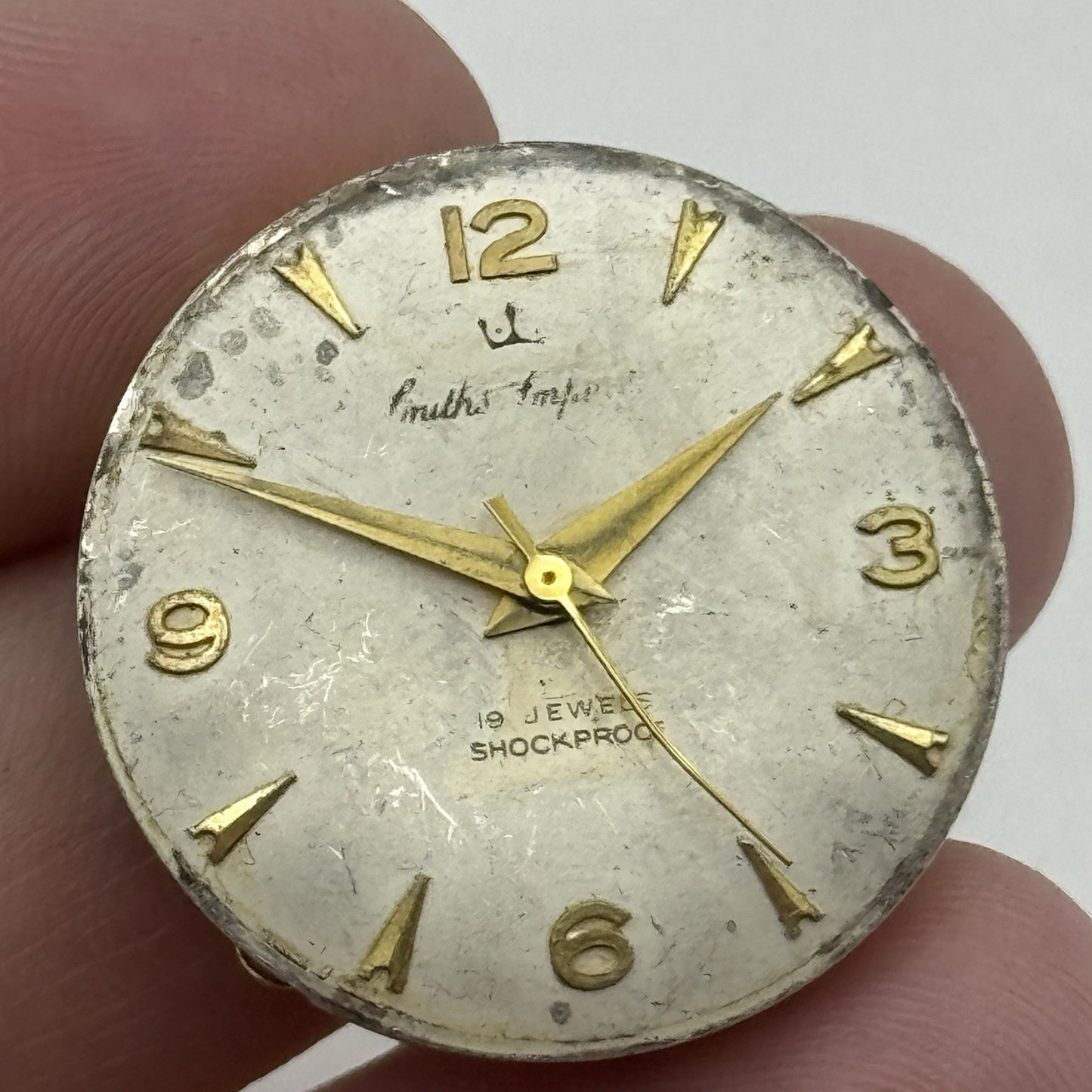 27.8mm Men’s Smiths Imperial 10104E Manual Wind Watch Movement PARTS REPAIR