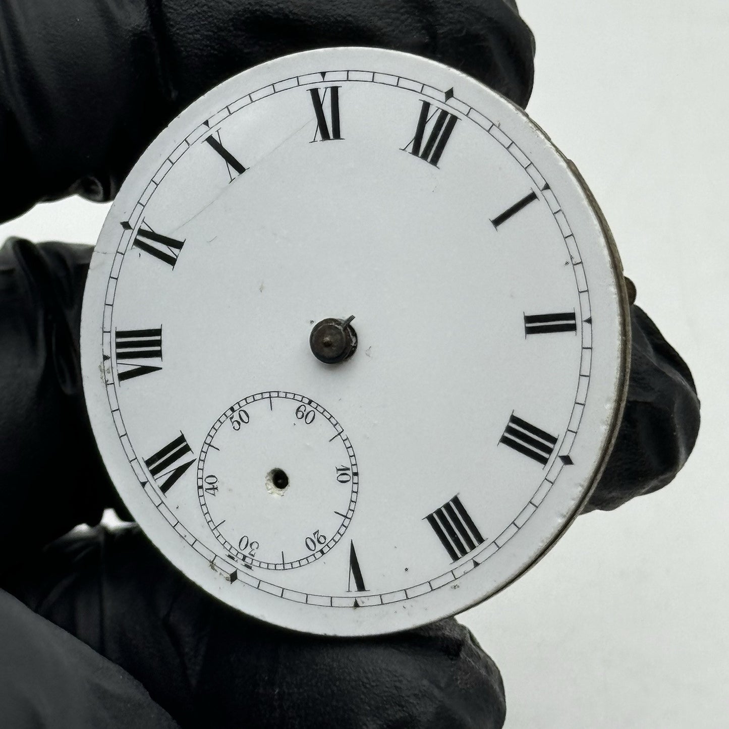 40.8mm Vintage Swiss Hunter Roman Numerals Pocket Watch Movement - PARTS REPAIR