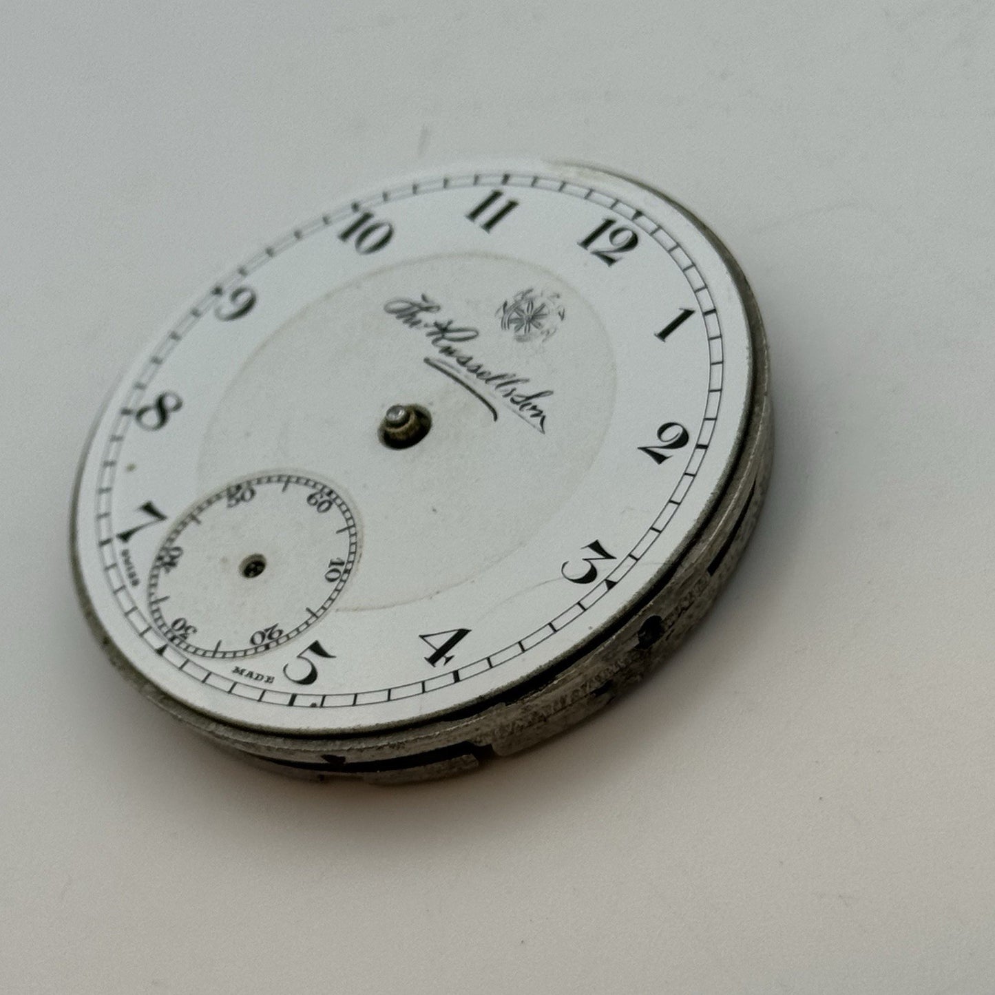 41.7mm Thomas Russell & Son Tempus Fugit Hunter Pocket Watch Movement PARTS