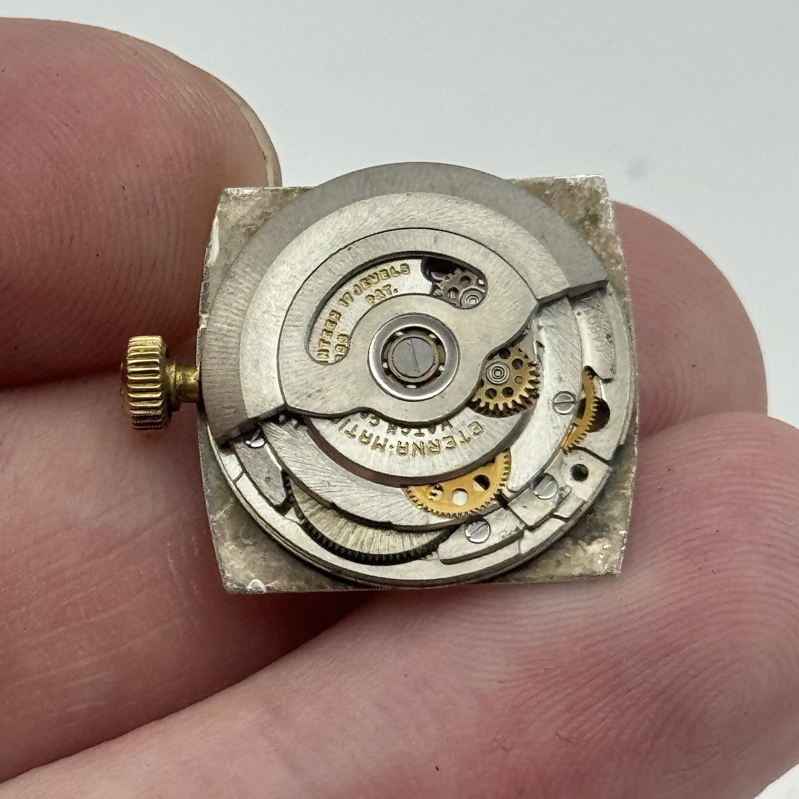 18.4mm Ladies Eterna Matic 144SU Sahida Vintage Watch Movement PARTS REPAIR