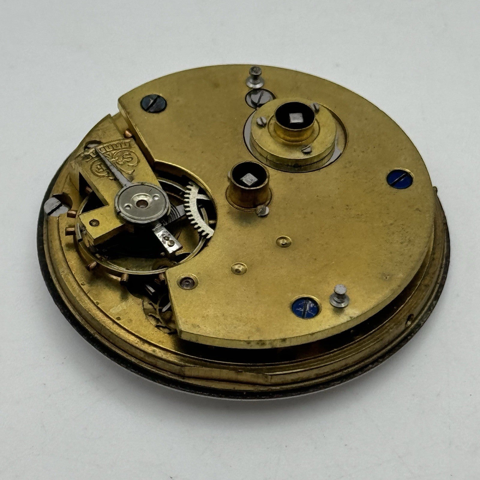 44.1mm Antique Kendal & Dent The London Lever Pocket Watch Movement PARTS REPAIR