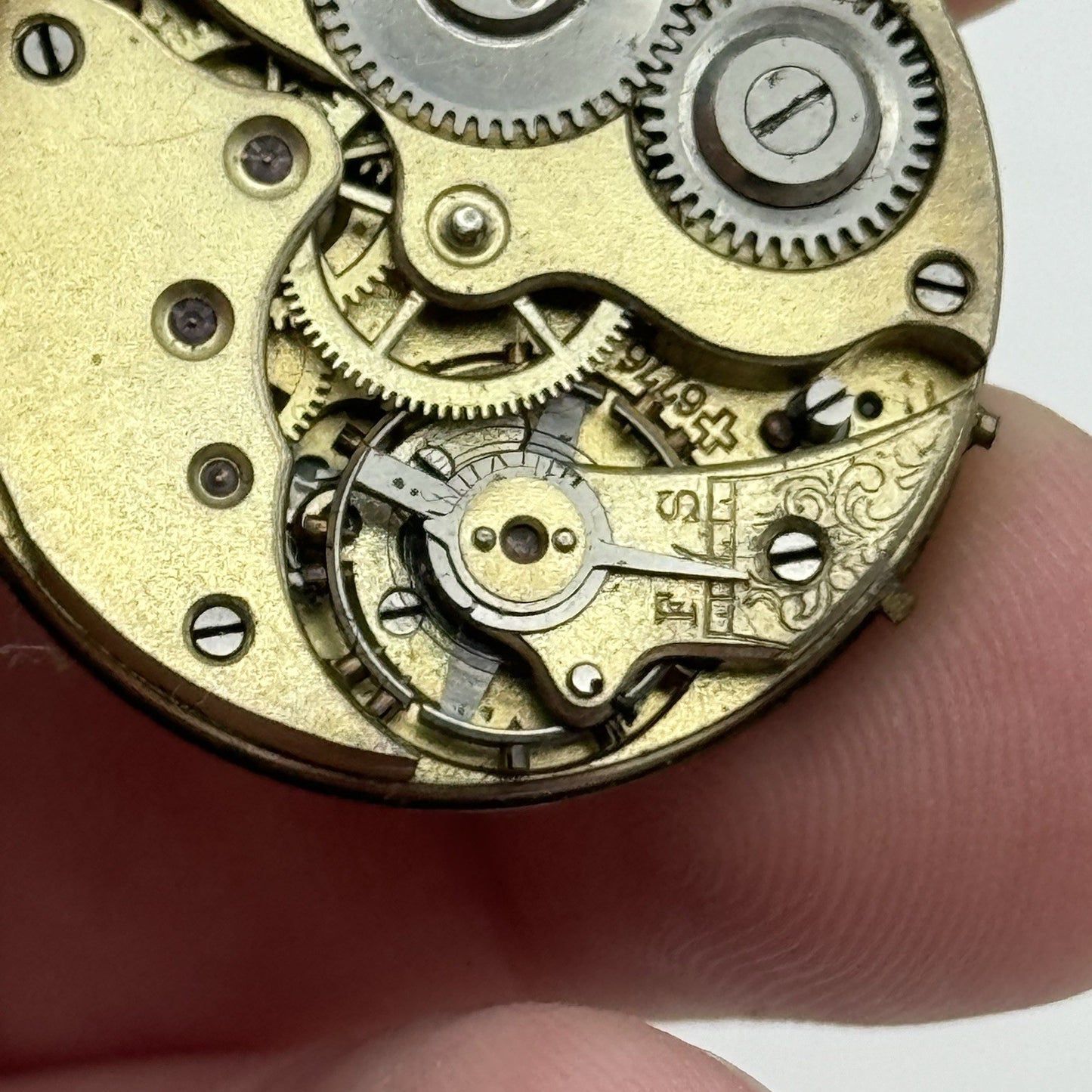 29.4mm Possibly Albert Didisheim & Freres Patent 6776 Watch Movement PARTS
