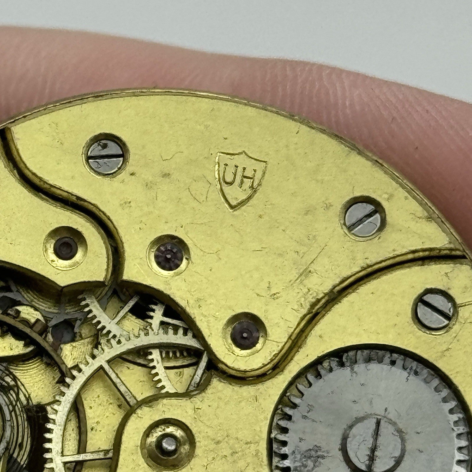 42.3mm Interesting Longines Union Horlogere UH Pocket Watch Movement - PARTS