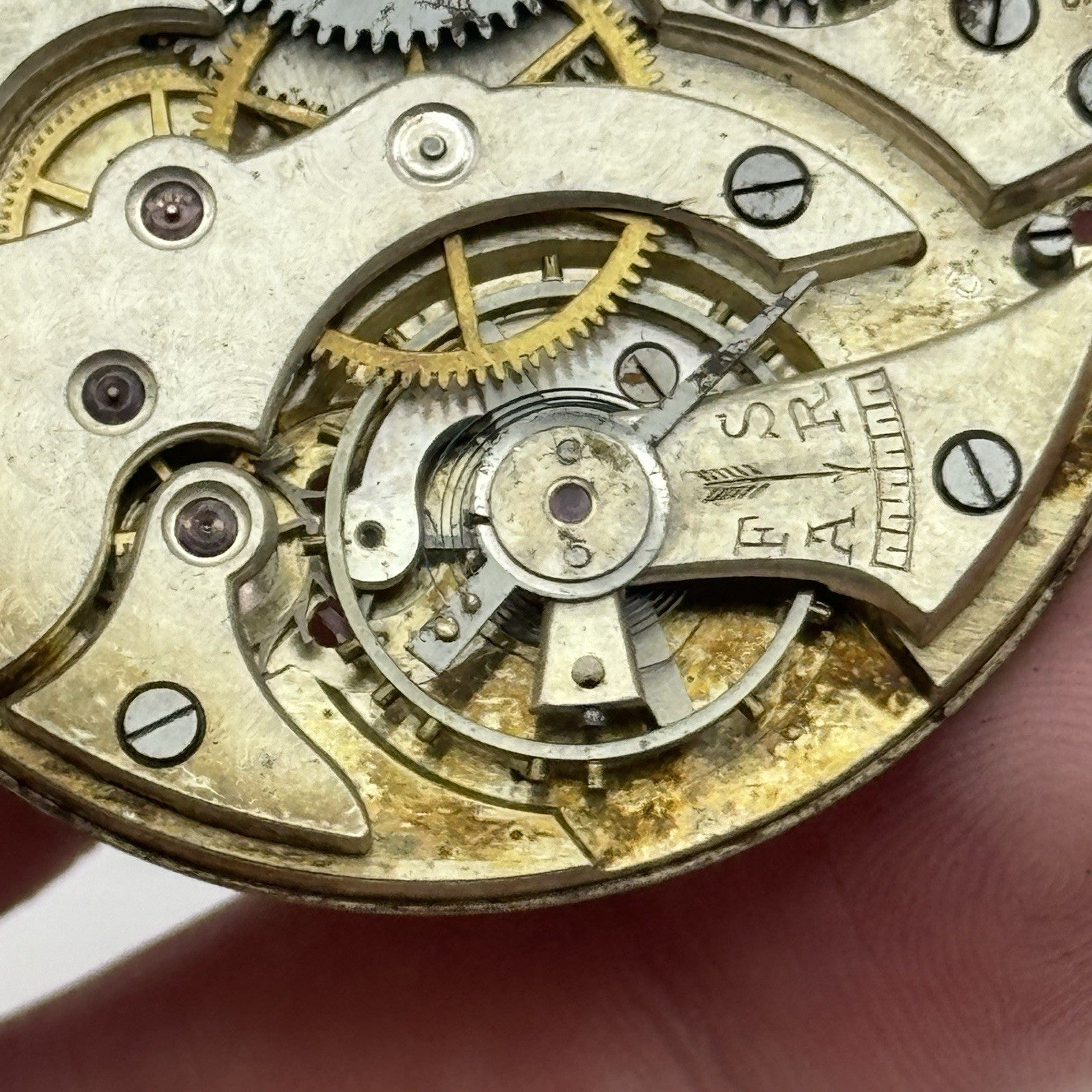 42.8mm High Grade Thin FEF 15 Jewels Pocket Watch Movement PARTS REPAIR SPARES